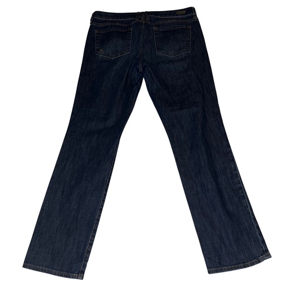 KUT from the Kloth Catherine Boyfriend Jeans Distressed Dark Wash Size 12 - Picture 10 of 11